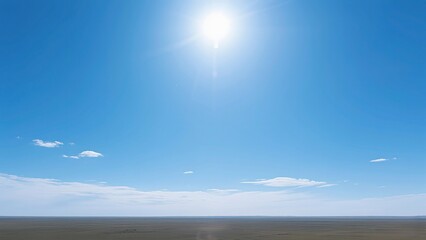 Sunny Wilderness Natural Landscape: Outdoor Scenery Material, Vast Sky Scene, Natural Landscape Design