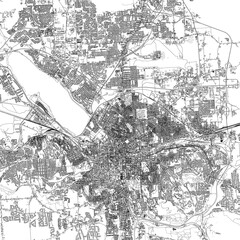 Fototapeta premium 3D illustration of city and urban in Syracuse New York USA