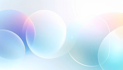 Abstract graphic design with overlapping translucent circles in pastel colors.