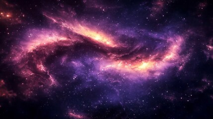 Obraz premium Stunning dark nebula wallpaper showcasing swirling gas and dust.