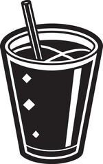 drink vector icon, drink silhouette vector black and white