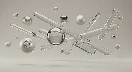 Scientific molecular animation with rotating atoms and dynamic metallic bonds in seamless motion.