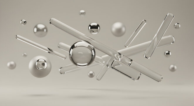 Scientific molecular animation with rotating atoms and dynamic metallic bonds in seamless motion.