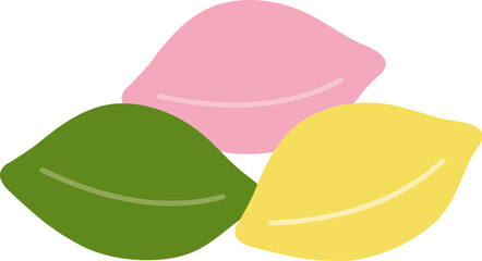 추석 송편 떡 일러스트