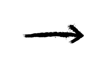 Hand drawn vector arrow. Doodle arrow grunge design element vector illustration.