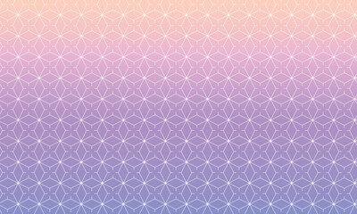 紫陽花模様の線が入ったピンクと紫のグラデーションがかかった和風の背景