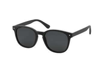 Isolated Sunglasses Black Frame Modern Style Fashionable Eyewear Accessory