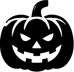 halloween pumpkin isolated on white Generative AI