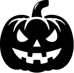 halloween pumpkin isolated on white Generative AI
