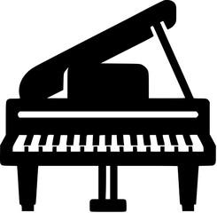 grand piano vector illustration Generative AI