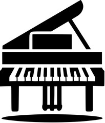 grand piano vector illustration Generative AI
