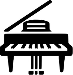 grand piano vector illustration Generative AI