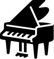grand piano vector illustration Generative AI