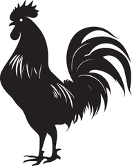 Proud Farm Rooster Standing Tall  style