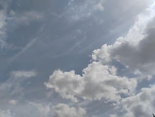 blue sky with clouds