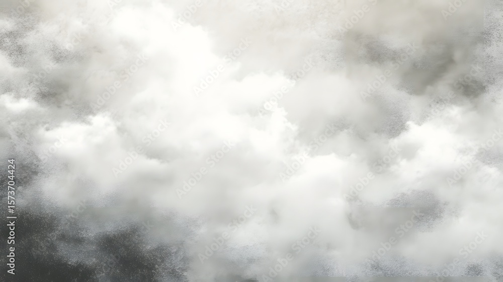 Aufkleber a minimalist monochrome backdrop featuring a soft hazy cloud texture with a vintage atmospheric mood