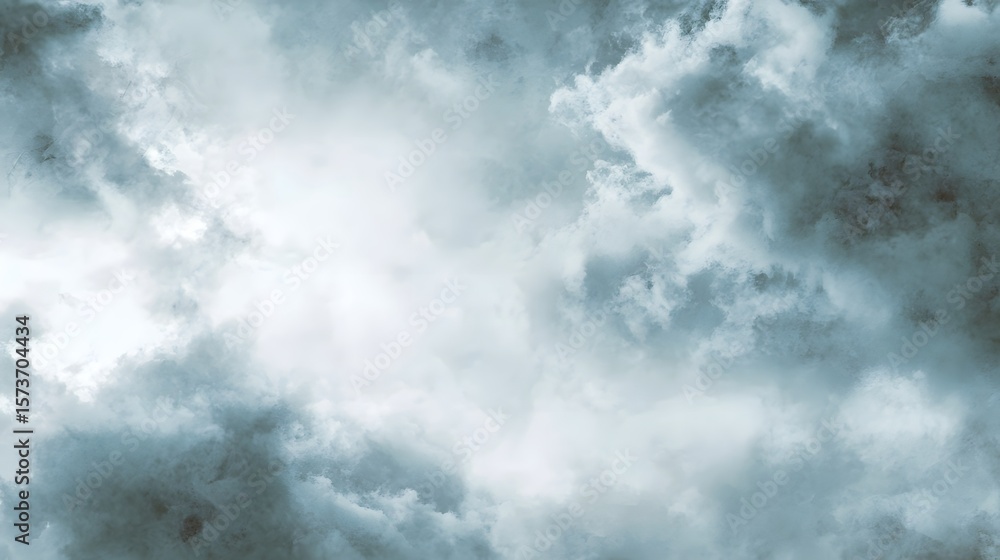Aufkleber a minimalist backdrop featuring a subtle cloud texture in muted tones of white and grey with a hazy 
