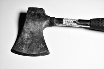 axe on wood