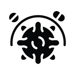 antibiotic glyph icon illustration vector graphic.eps