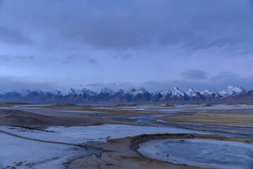 winter landscape in the mountains