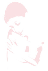 ILUSTRACIÓN ROSTRO MUJER WOMEN BELLEZA BEAUTY SILUETA MUJER