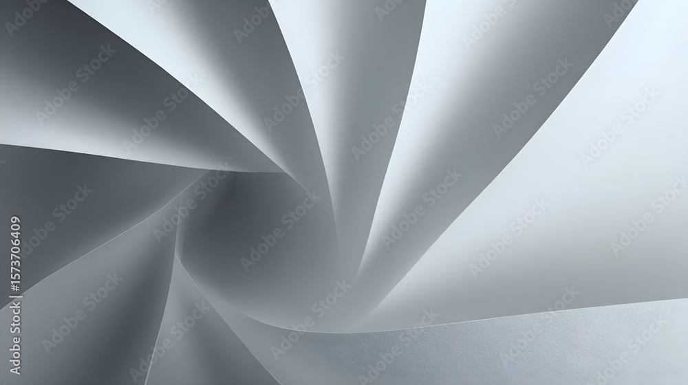Poster captivating abstract 3d folded paper texture featuring soft shadows and a minimalist architectural d