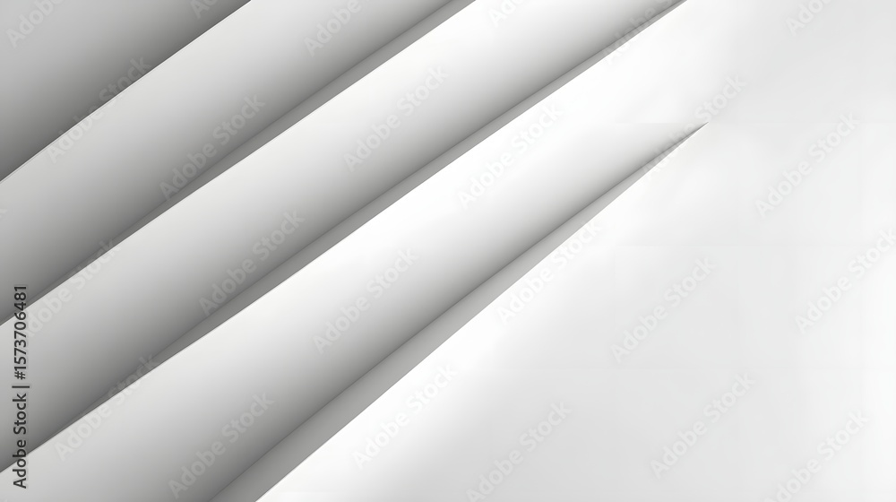 Poster clean and modern abstract background with diagonal white gradient and minimalist design elements