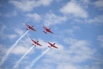 CJ-6 Diamond Formation by Sky Wings Team, Changchun 2015
