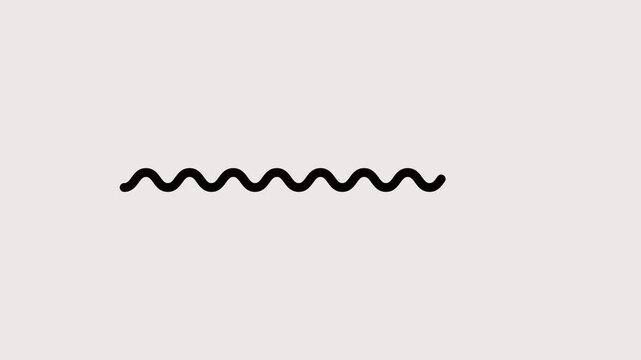Wavy lines loop animated icon. flow waving animation, 4k video.