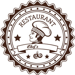 Playful Family Restaurant Logo &ndash; Cartoon Chef Character Vector for Child-Friendly Cafe