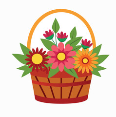 flower in a basket