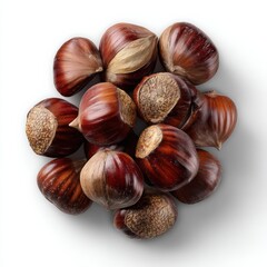 Obraz premium Chestnut nuts in a bright setting