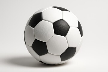 Professional soccer ball isolated on white background perfect for sports design