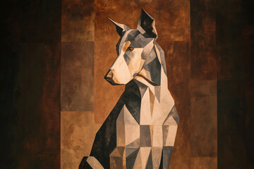 01.020.001.018.u8969375333 A cubist-style painting of a dog in bold geometri b4e8c275-8b1a-4ffb-8ef0-ba940b615a90 1