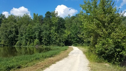 Gravel Path at Salem Lake Regional Park, Asheboro, North Carolina