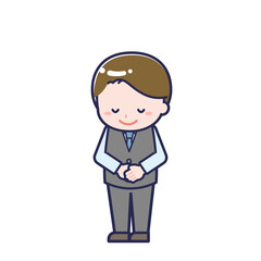 販売員／ななめ／男性 08