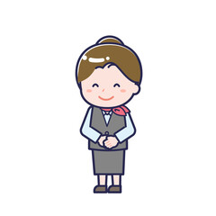 販売員／ななめ／女性 01