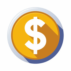Obraz premium Vector icon of a dollar sign ($), representing currency formatting or financial data tools