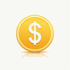 Obraz premium Vector icon of a dollar sign ($), representing currency formatting or financial data tools