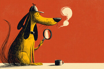 01.020.001.033.u8969375333 A detective dog with a magnifying glass inspectin 8754a18d-6f5f-4fad-b6ab-d2a680c1e5a3 0