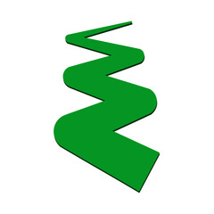 Nature Trail Pathway Vector Illustration