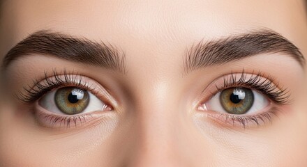 Obraz premium Close-Up Action, Human Eyes, Studio Setting, Photo, Natural Light, Portrait View, Emotional Expression