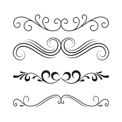Fototapeta premium set of decorative elements for design