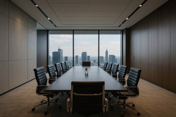 Executive Conference Room with Modern Architecture and Premium Business Furnishings