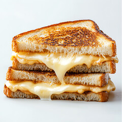Delicious Grilled Cheese Sandwich With Melting Cheese and Toasted Crispy Bread