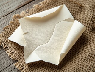 Folded Textured Paper Spiral – Abstract Origami Swirl Pattern Background.