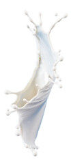 milk splash isolated on white background