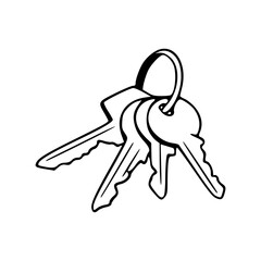 bunch of keys outline