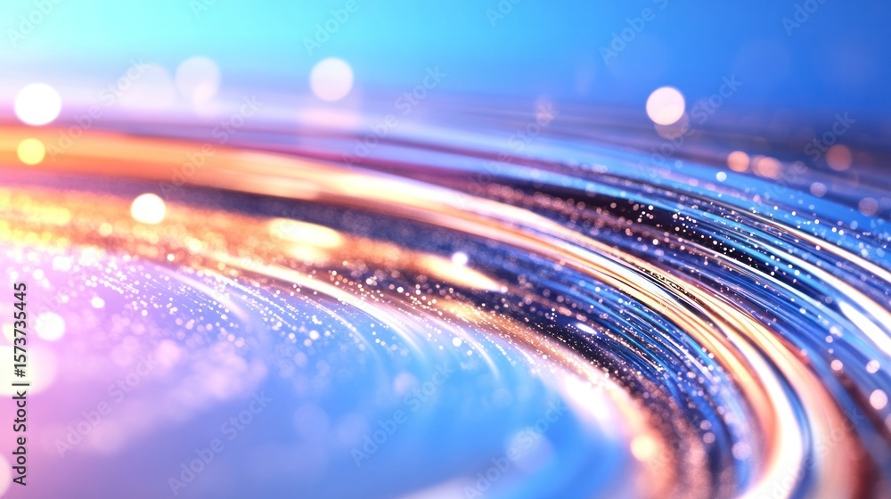 Poster vibrant abstract background with swirls of color and light, perfect for creative projects and digita