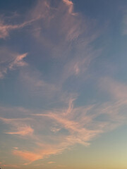 sunset in the sky